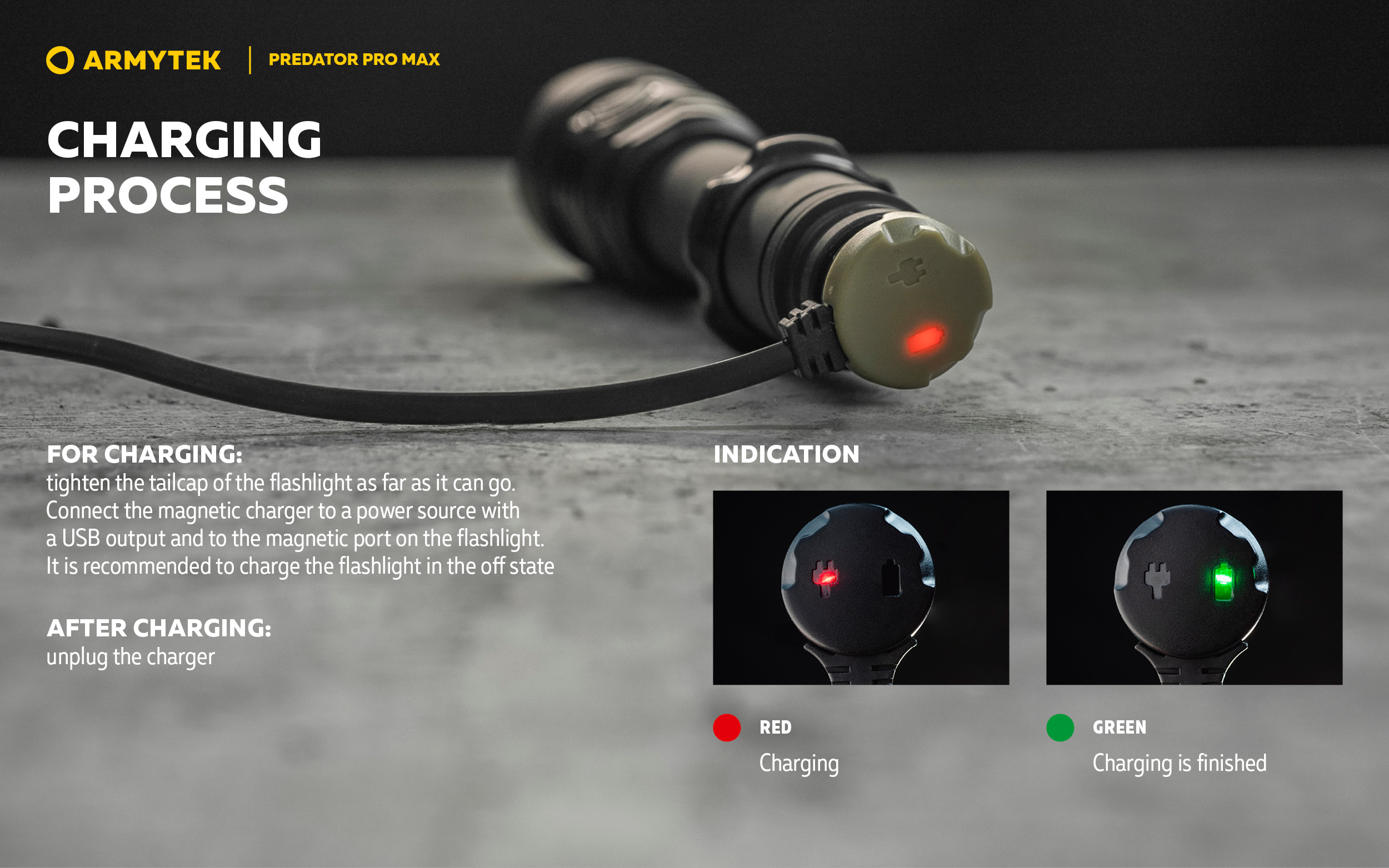 Armytek Predator Pro Max PCB - Powerful Tactical Flashlight